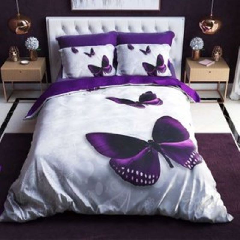 سرویس لحاف روتختی ترکسان کد D218  دو نفره 6 تکه با پارچه تنسل گیاهی ارسال رایگان