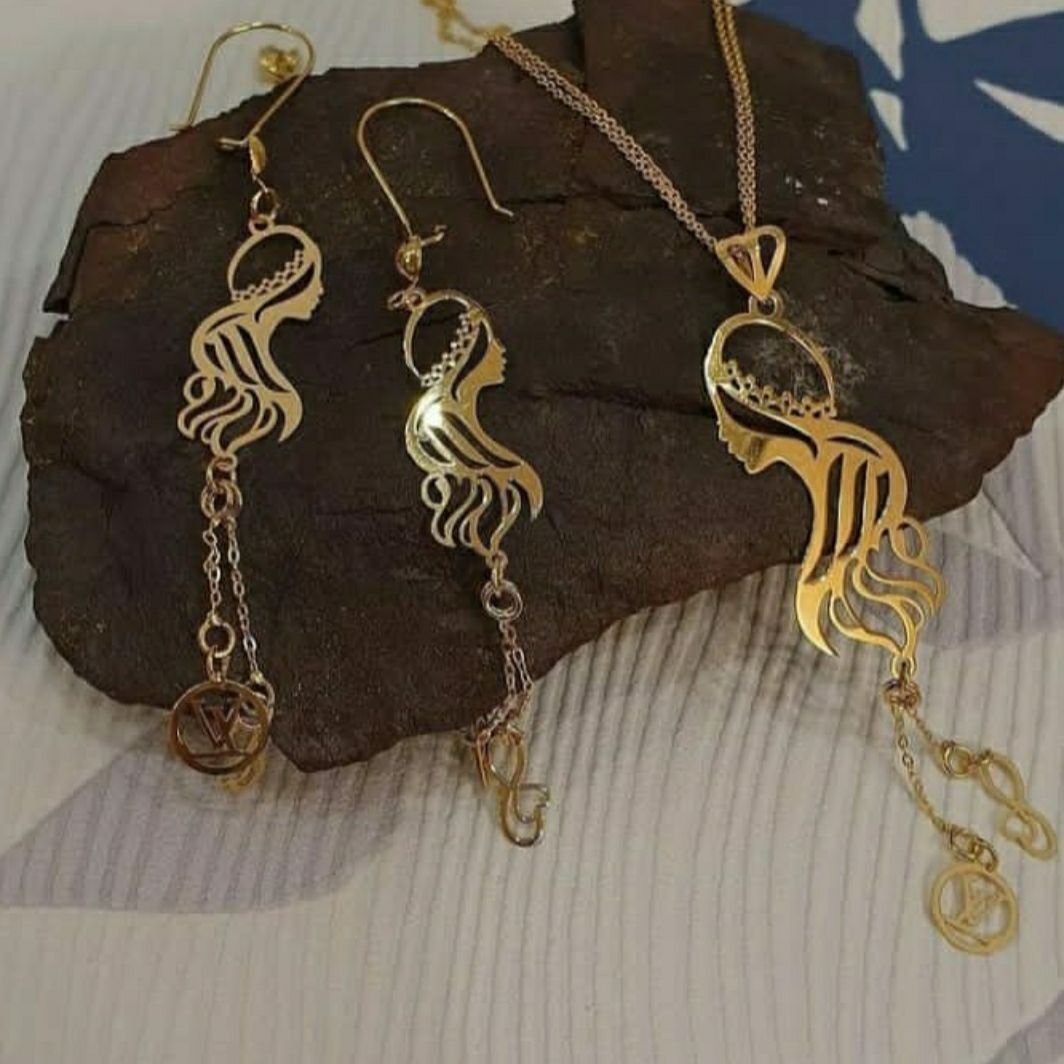 سرویس نقره سفارشی آبکاری طلا 18 عیار 7