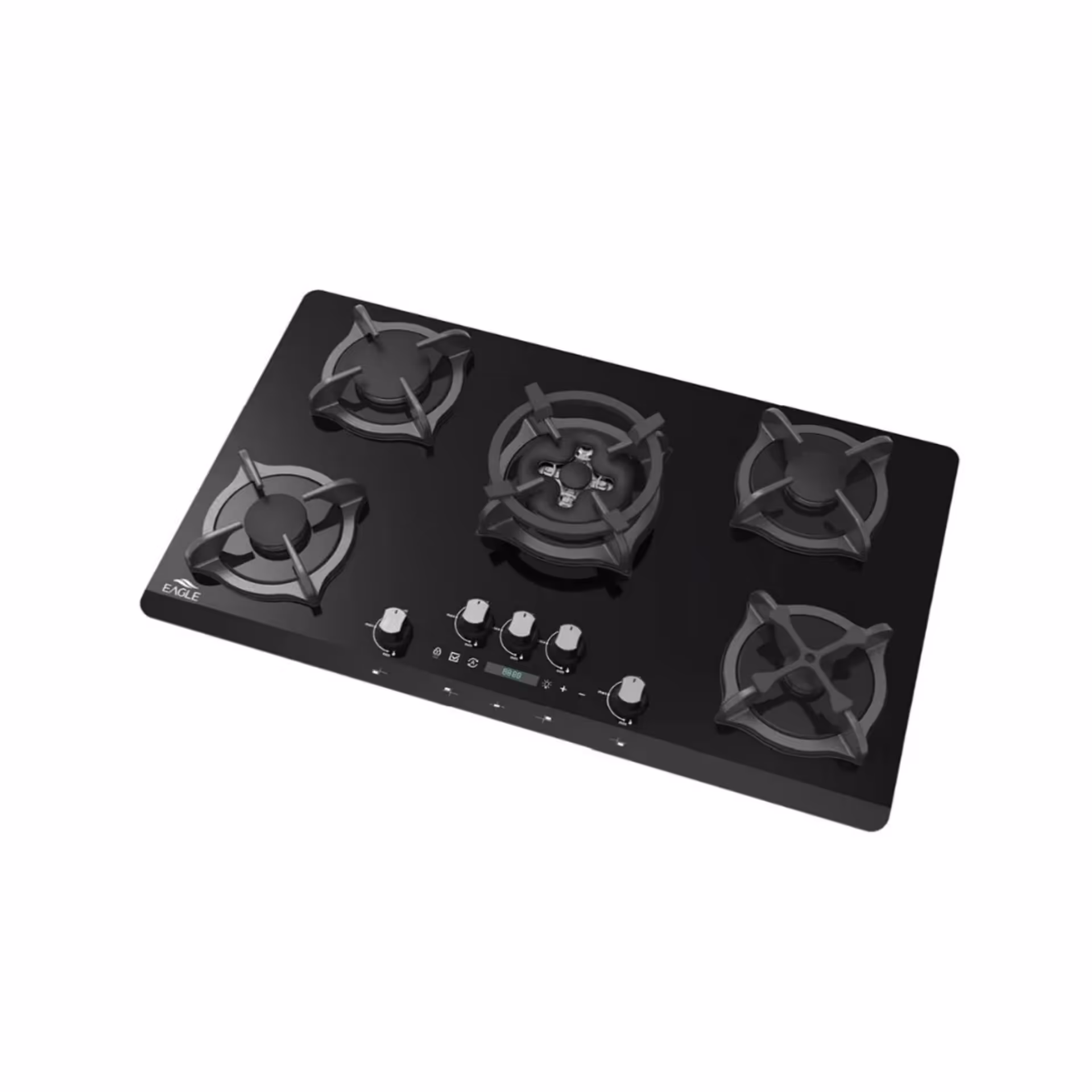 اجاق گاز شیشه ای ایگل مدل 118 پلاس دارای تایمر برای 5 شعله