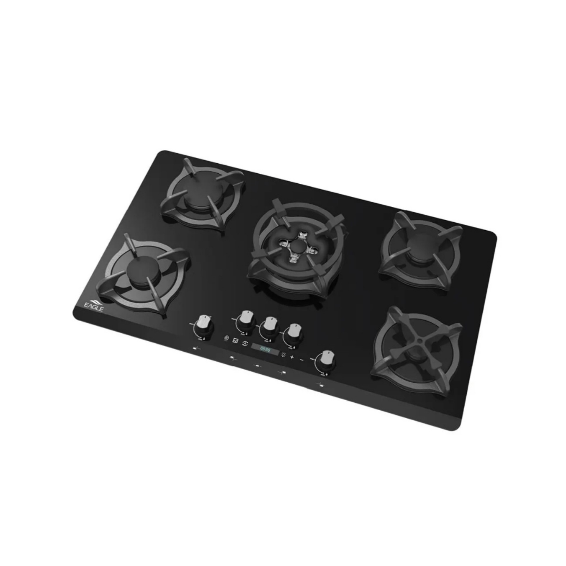 اجاق گاز شیشه ای ایگل مدل 118 پلاس دارای تایمر برای 5 شعله