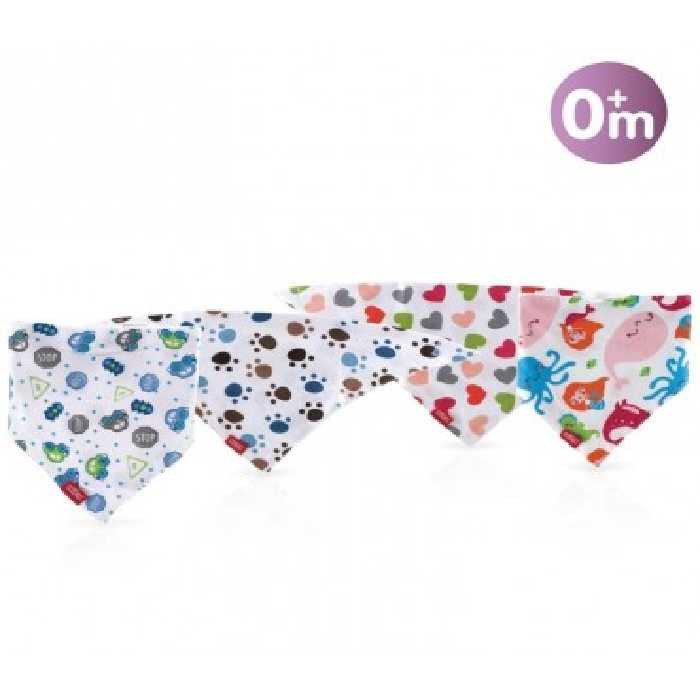 پیشبند نخی سه گوش دوعددی نوبی Nuby Dribble Bib