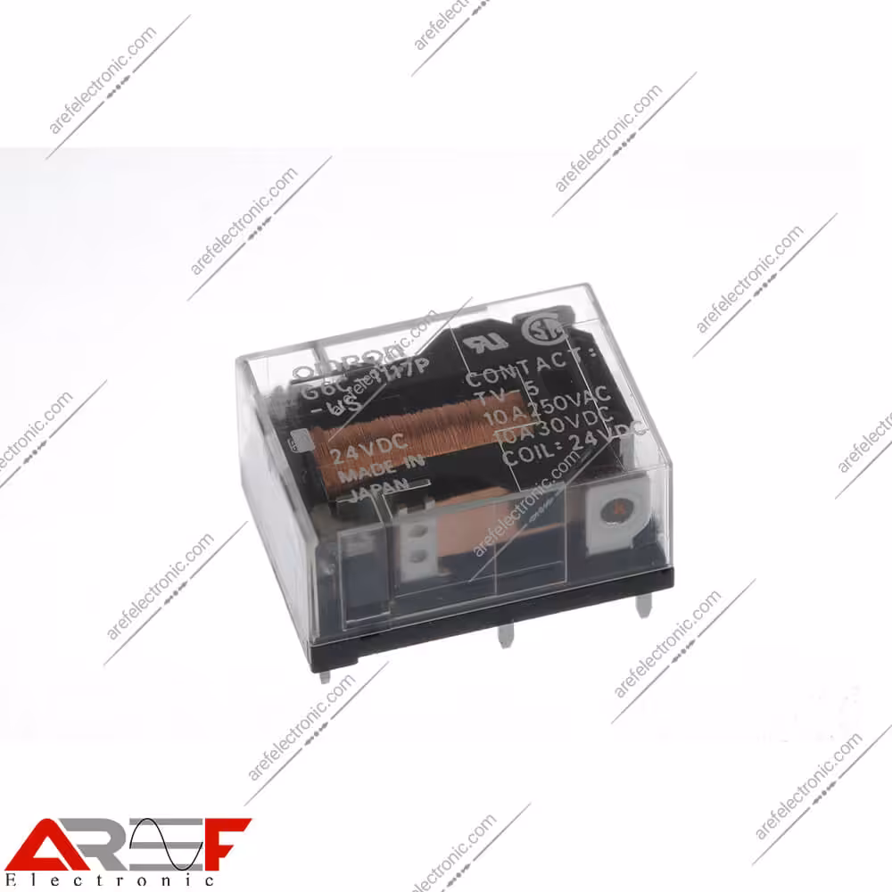 رله امرن مدل G6C-1117P-US دارای 24 ولت و 4 پین - فروشگاه عارف الکترونیک