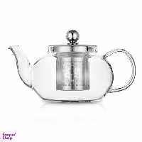 قوری پیرکس مدل صافی استیل گنجایش 600 میلی لیتر