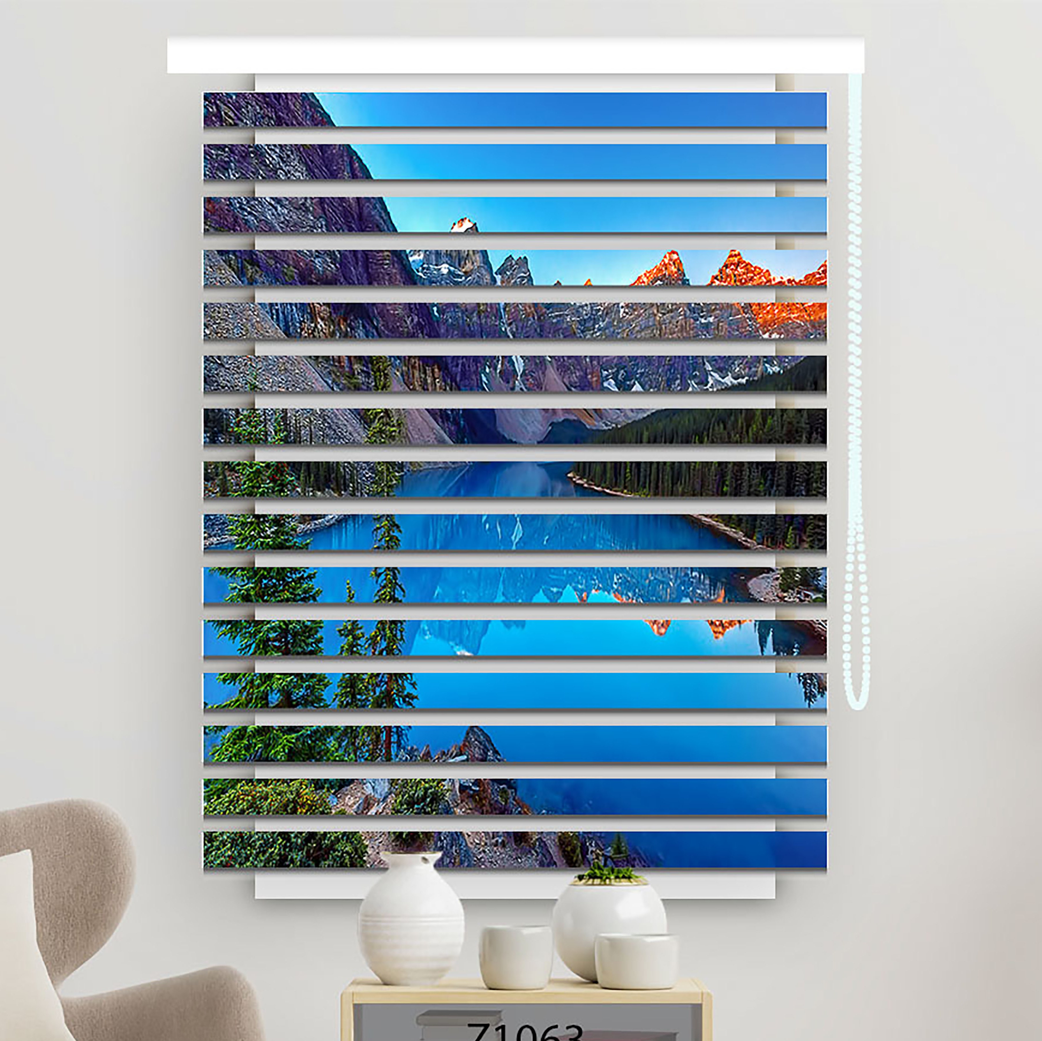 پرده زبرا چاپی عرض 150 ارتفاع 150 کد 1063