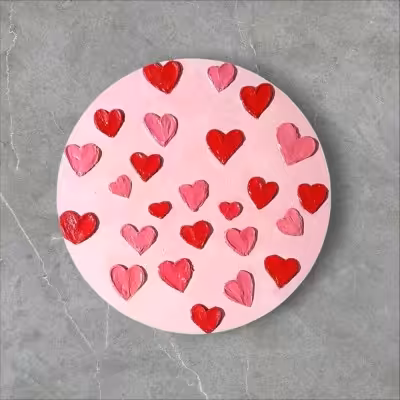 دیوار کوب چوبی طرح قلب