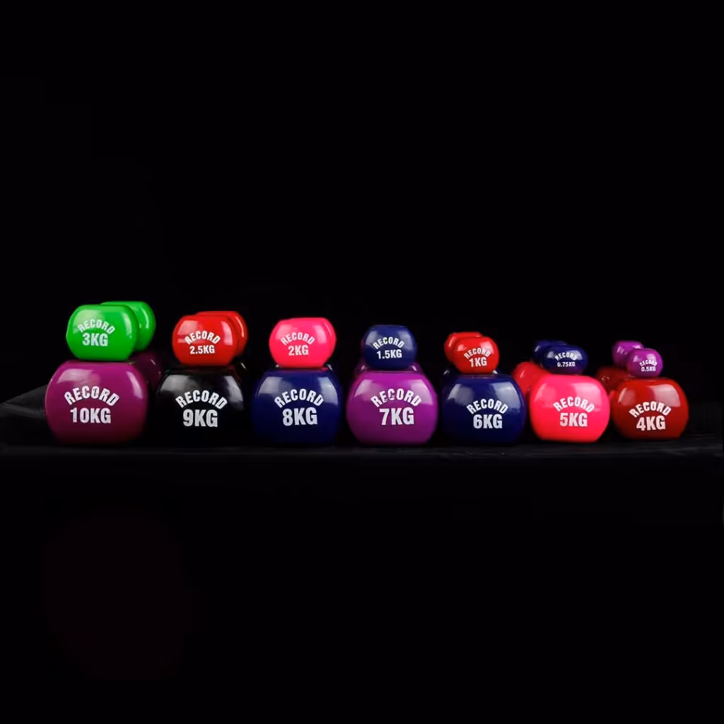 دمبل ایروبیک بانوان روکش‌ دار 6 کیلوگرمی رکورد مدل New - دو عددی