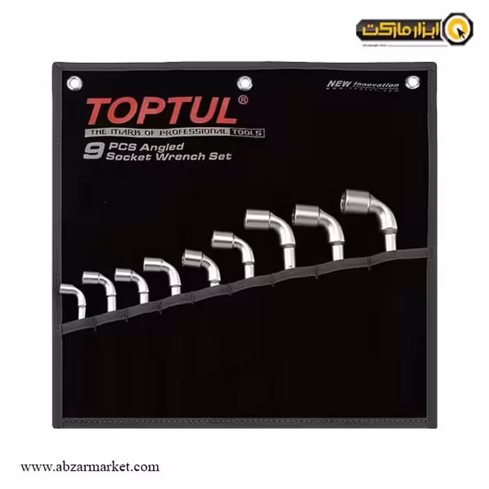 ست آچار دو سر بکس چپقی تاپ تول 9 عددی مدل GPAQ0901