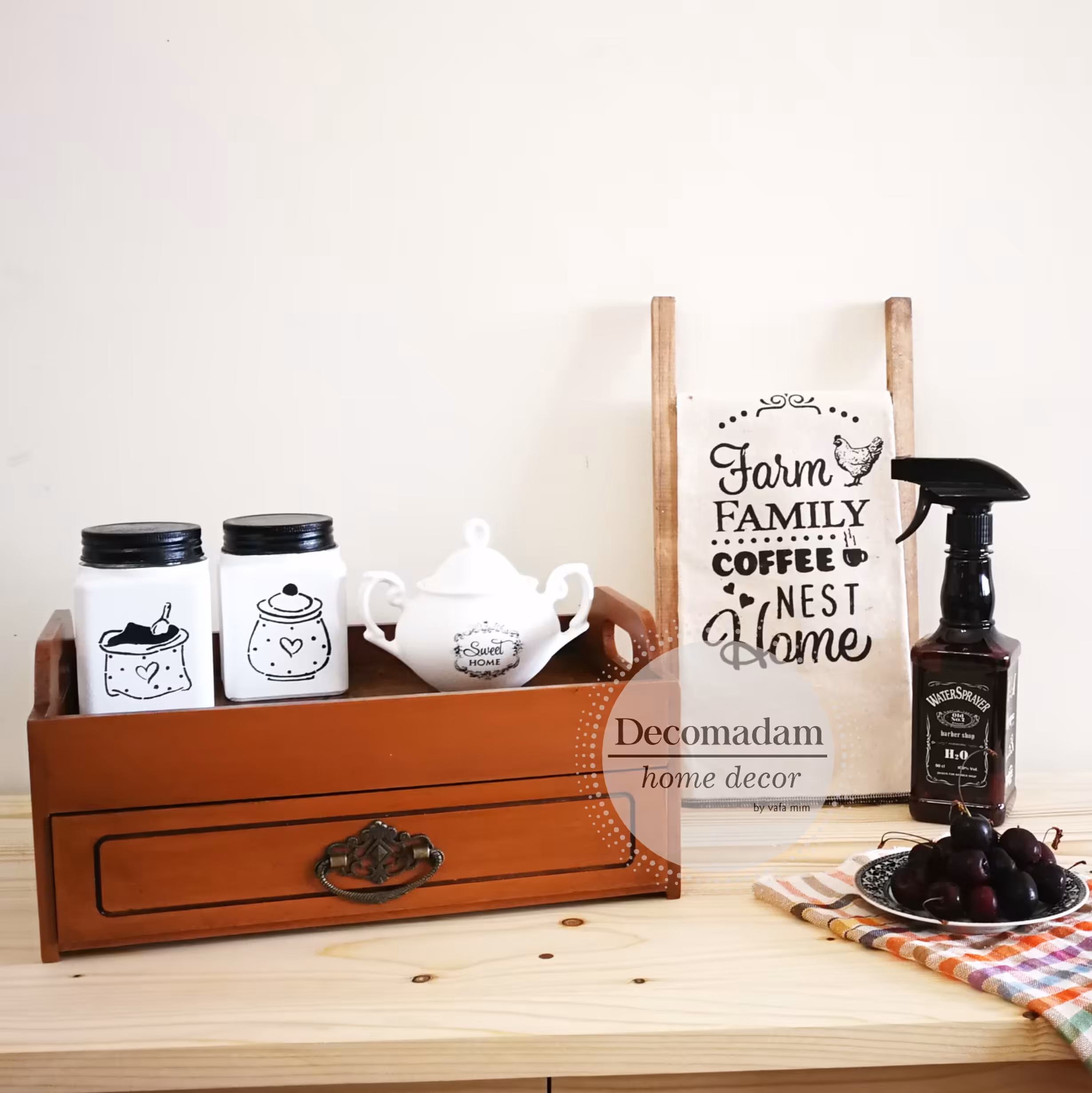 سینی پذیرایی چوبی