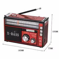 رادیو اسپیکر بلوتوثی رم و فلش خور Golon RX-381BT چراغ قوه دار