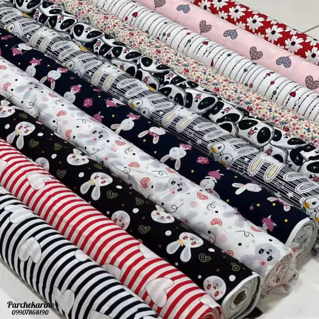 پارچه نخی گرم بالا با چاپ دیجیتال