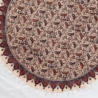 رومیزی گرد 120 قلمکار اصفهان طرح پرواز