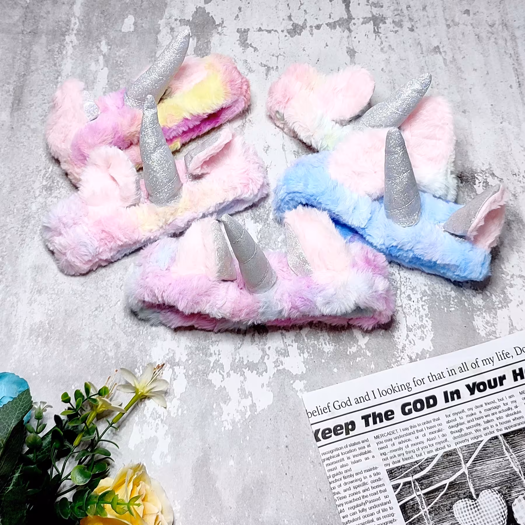 هدبند آرایشی حوله ای تک شاخ