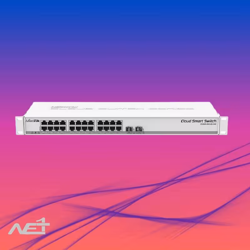 کلود روتر سوئیچ 24 پورت میکروتیک مدل CRS326-24G-2S RM