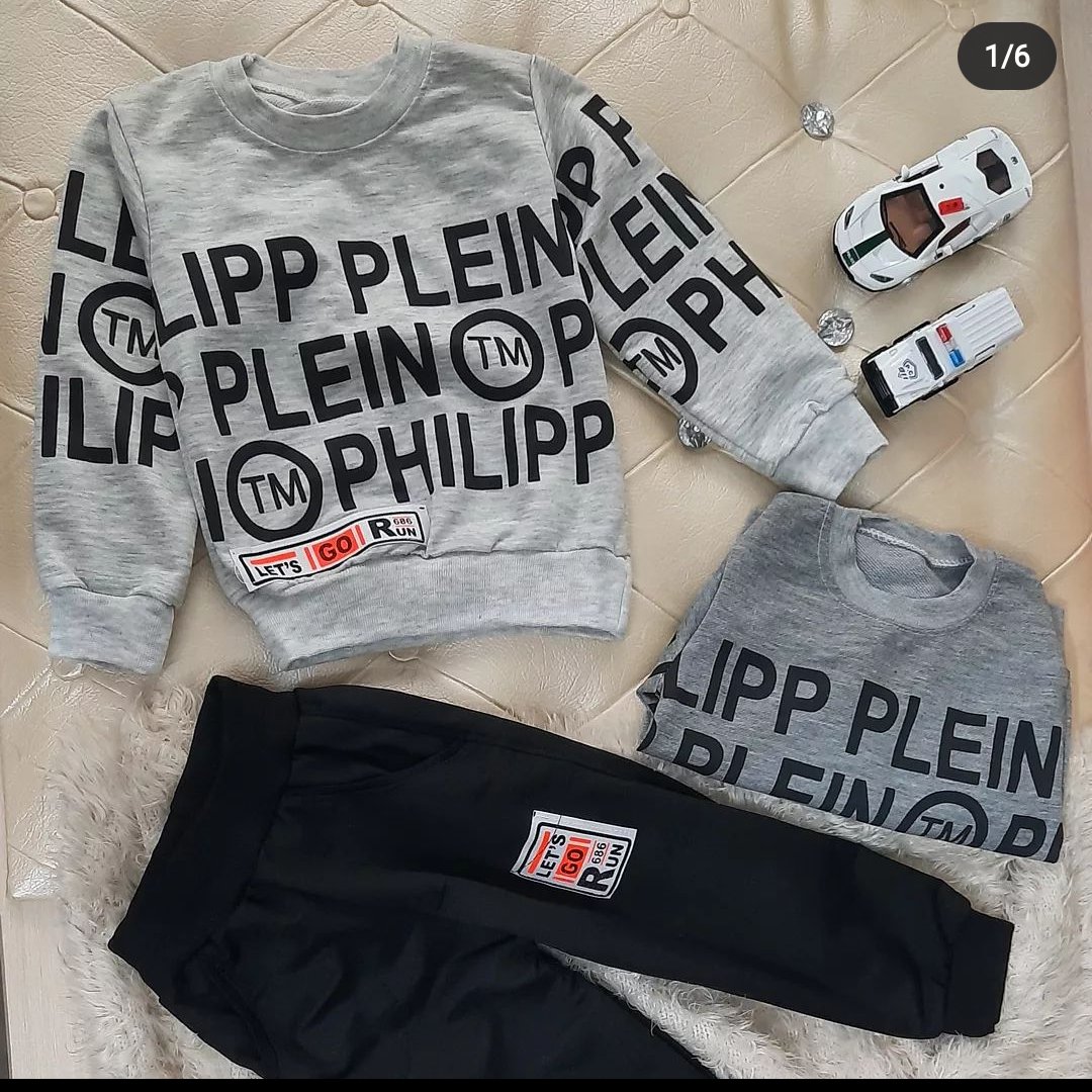 ست بلوز و شلوار پسرانه چاپ نوشته لاتین با قیمت عالی