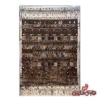 فرش  ماشینی ساوین کد 2099 طرح صدف شکلاتی