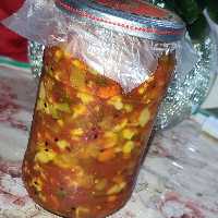 ترشی بندری خانگی با گوجه فرنگی و نمک دریایی یک کیلویی