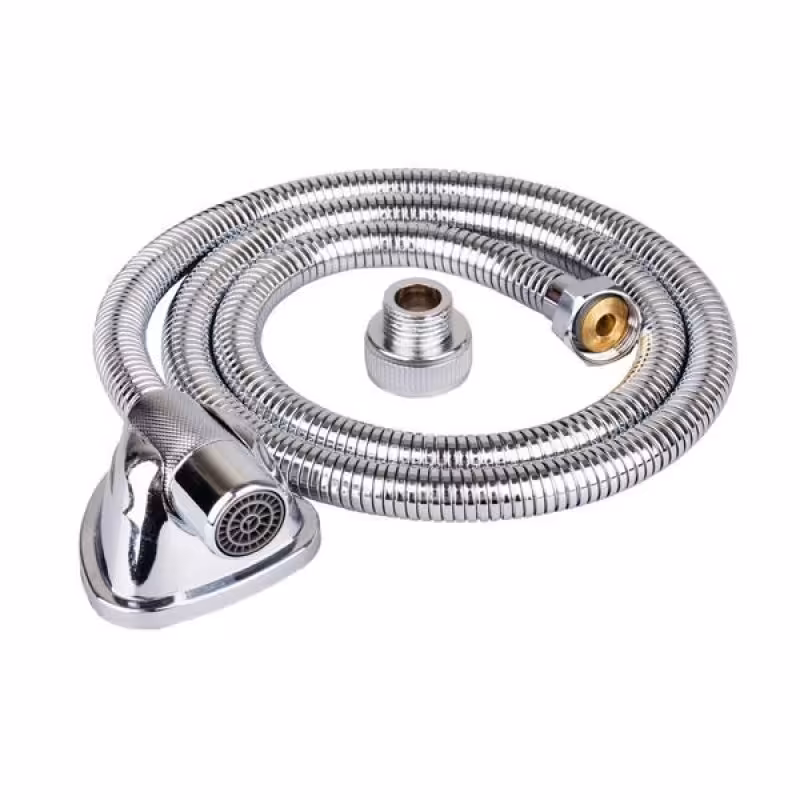 شلنگ توالت کروم مات  (ارسال رایگان)