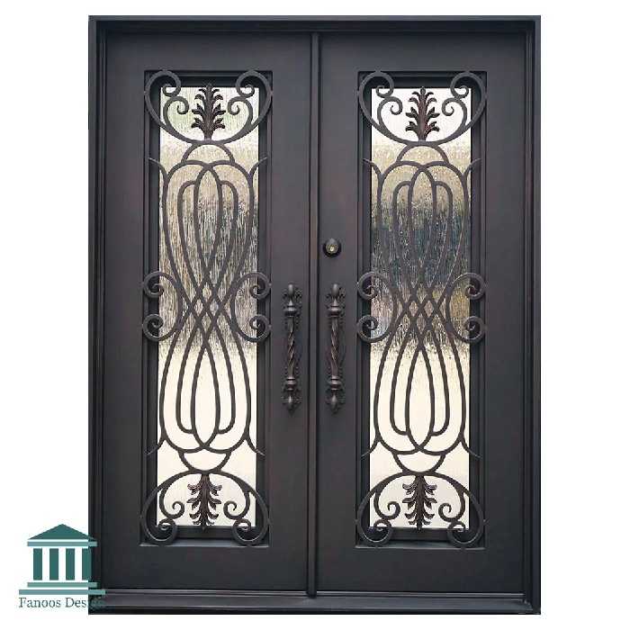 درب فرفورژه فلزی ورودی کلاسیک کد 30867