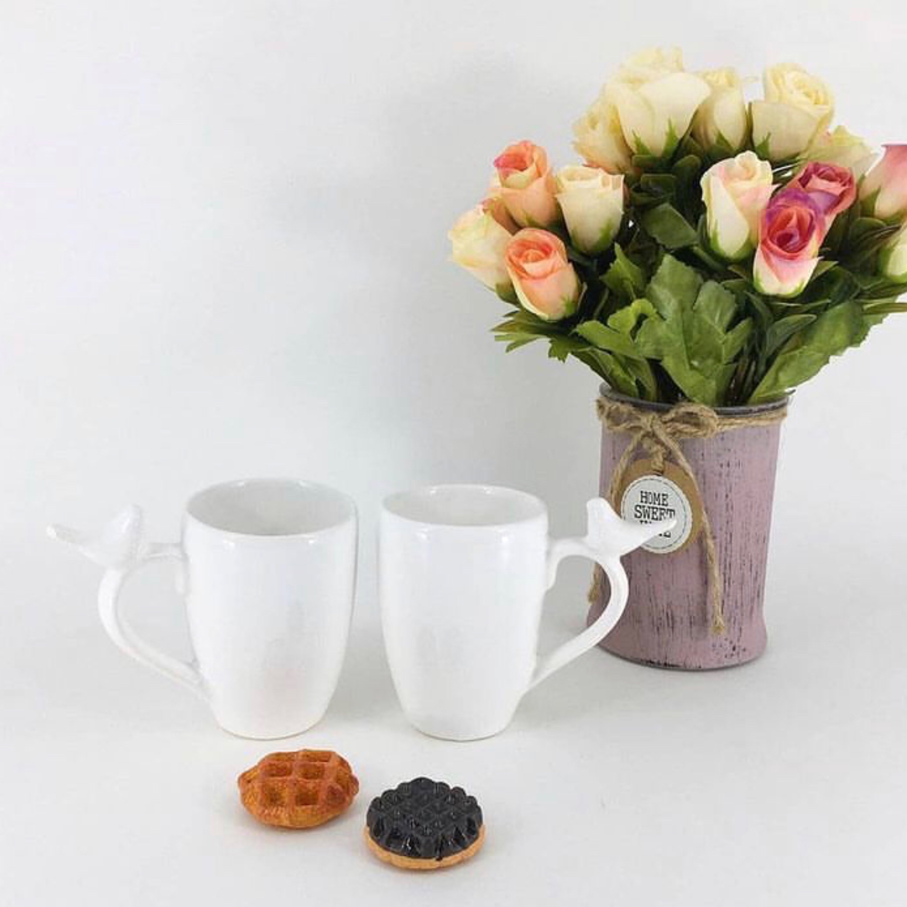 ماگ سرامیکی دسته پرنده