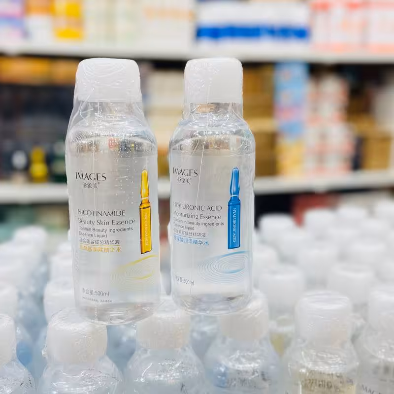 تونر  ویال هیالورونیک  اسید آمپول آبی و نیکوتین ایمیجز اورجینال صدرصد اصل 