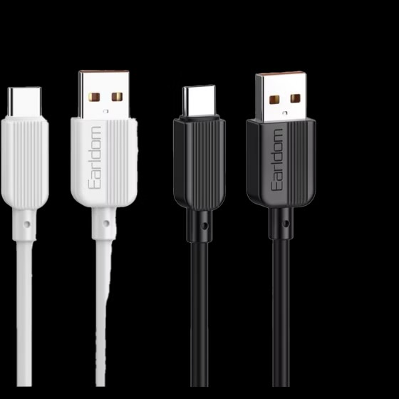 کابل شارژ تایپ سی فست شارژ Earldom EC-183C 2.4A 1m اورجینال