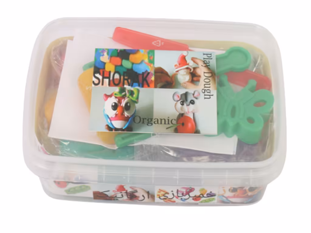 خمیر بازی 6 رنگ ارگانیک