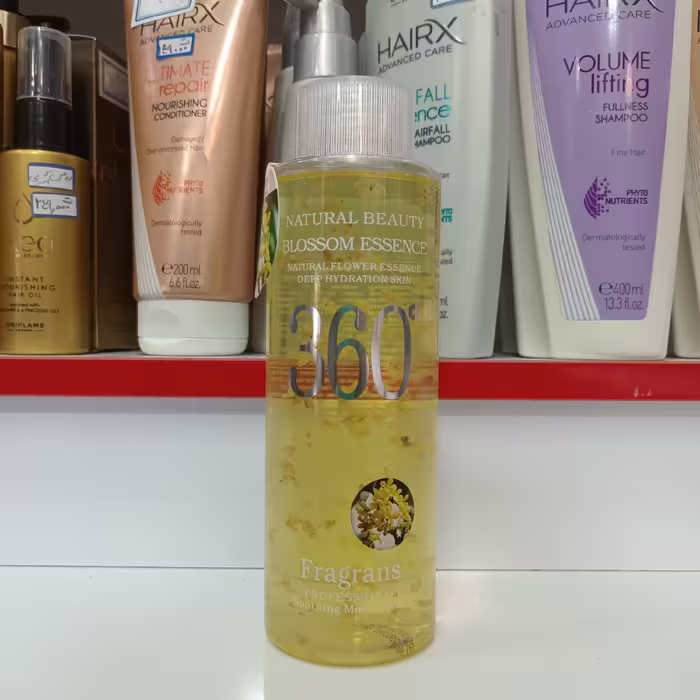 تونر و پاک کننده آلودگی های صورت 360 مدل Fragrans درجه حاوی تکه های گل حجم:300 میل