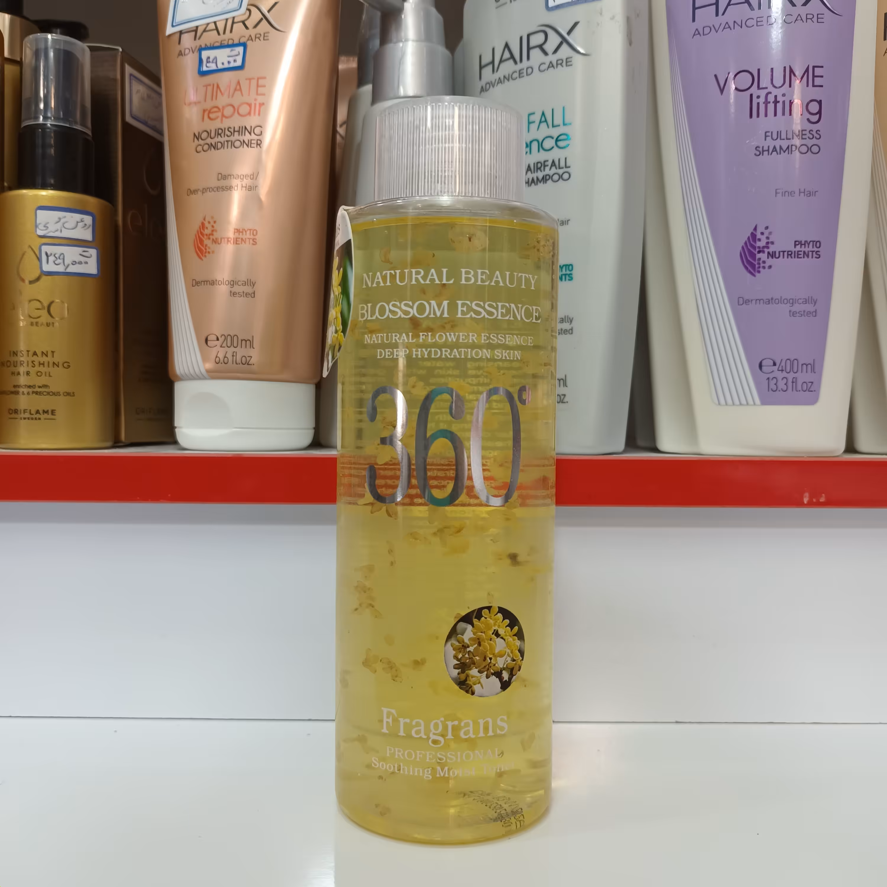 تونر و پاک کننده آلودگی های صورت 360 مدل Fragrans درجه حاوی تکه های گل حجم:300 میل