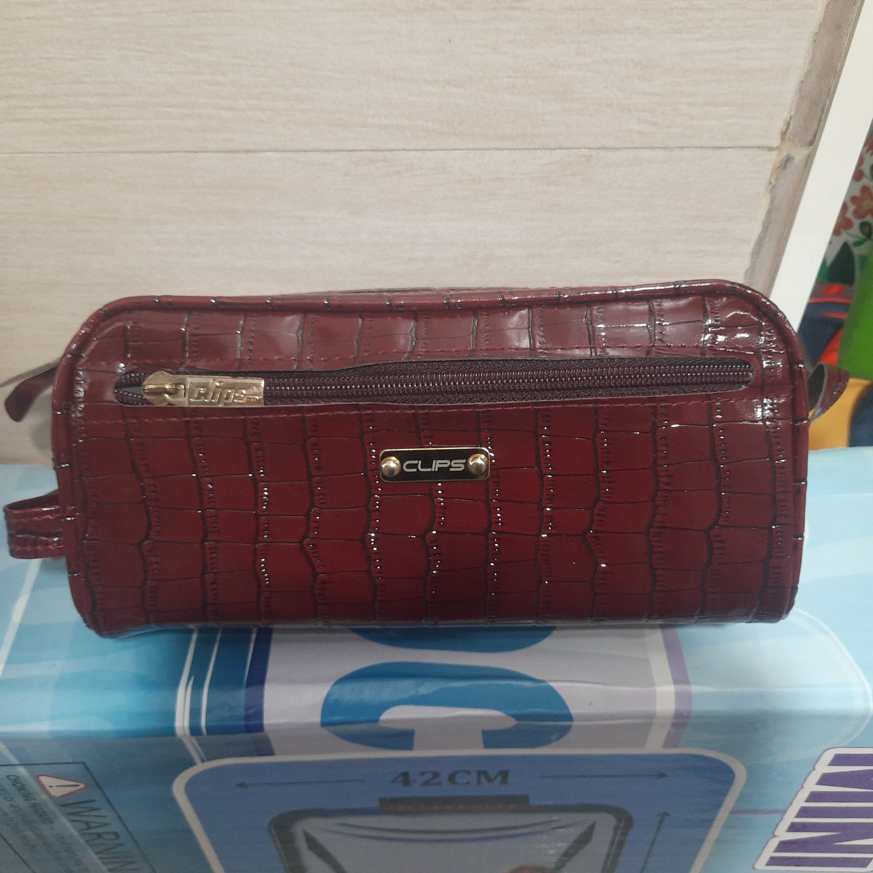 جامدادی طرح چرم کلیپس 