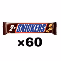 شکلات دوبل اسنیکرز snickers حجم 80 گرم بسته 60 عددی