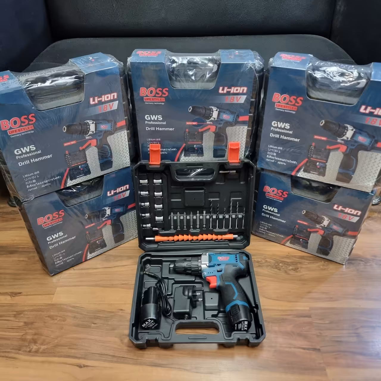 دریل شارژی 18 ولت نیم تنه باس