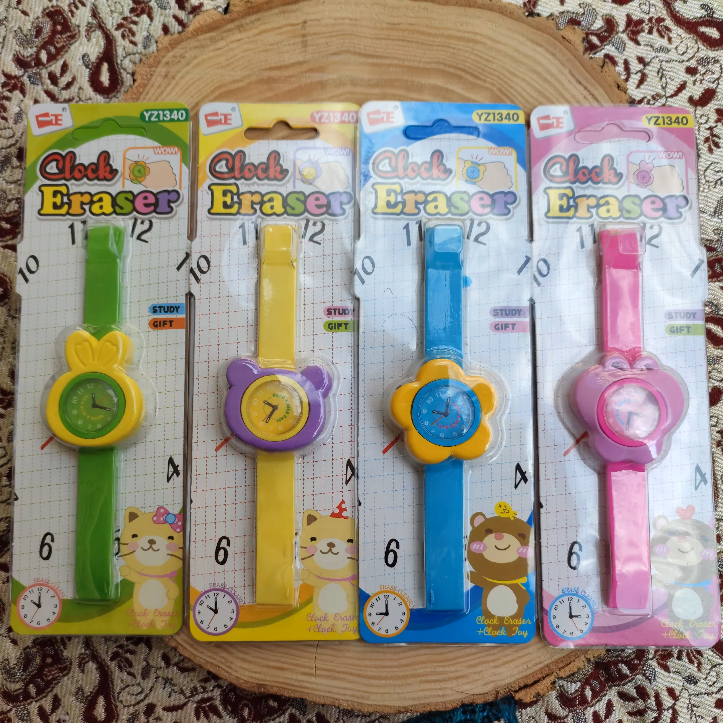 پاک کن ساعت مچی‌ در 4رنگ و طرح زیبا