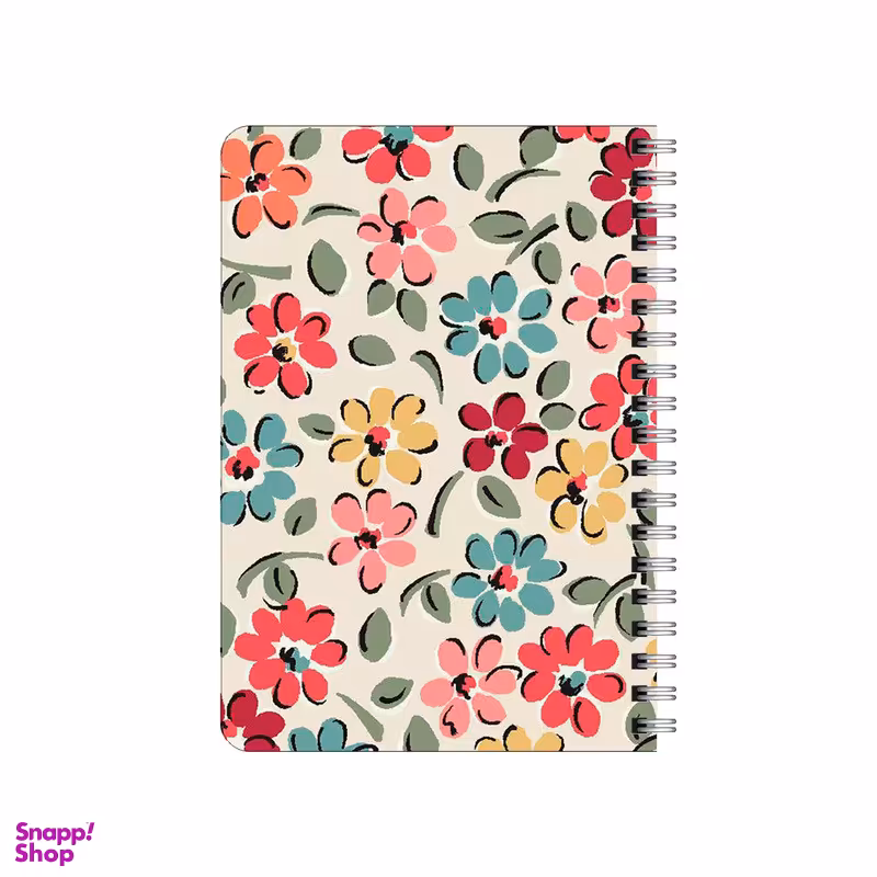 دفترچه یادداشت 80 برگ بامبیلیپ مدل چوبی طرح بک گراند گل گلی کد 2442674