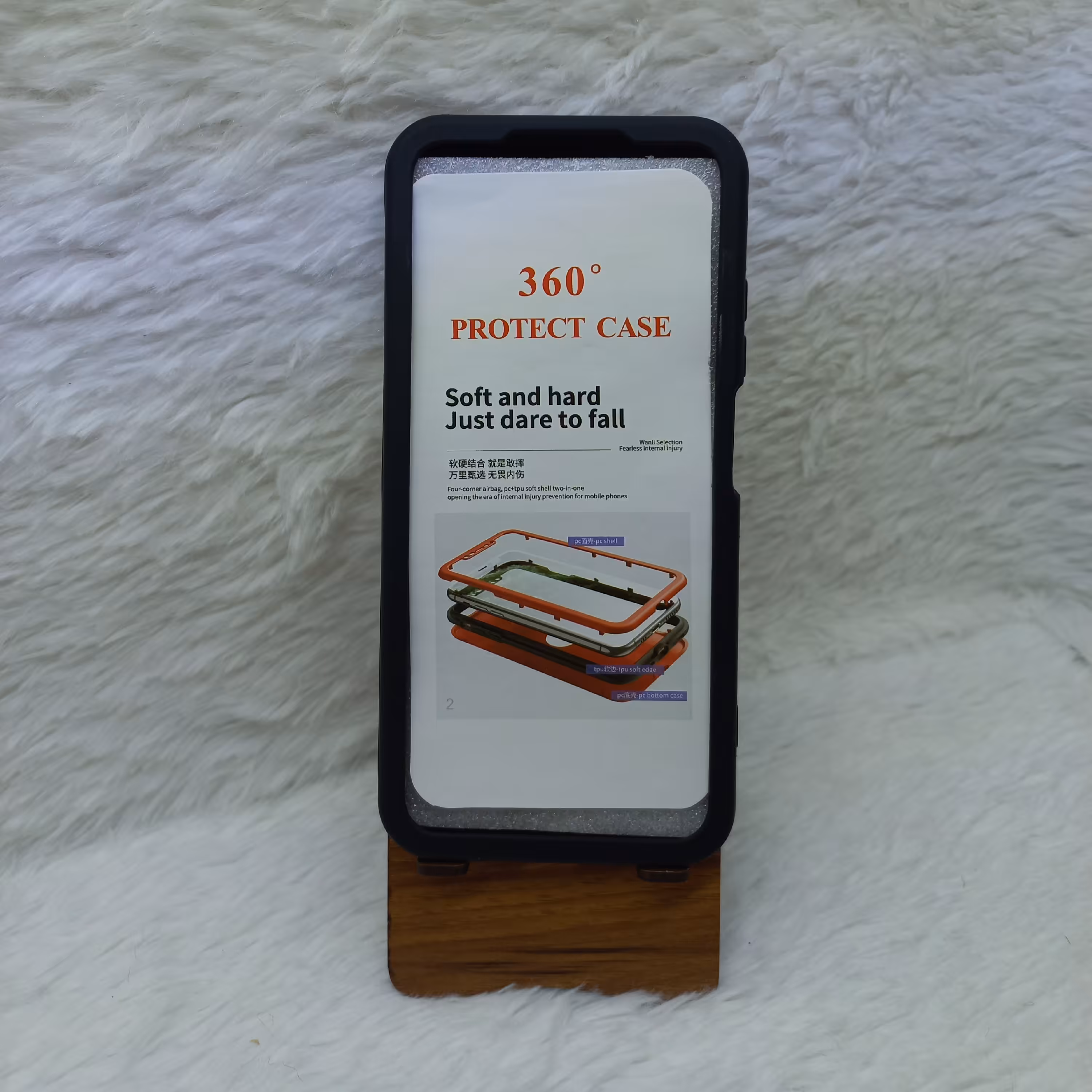 گارد 360 درجه گوشی Samsung A03s رنگ مشکی 