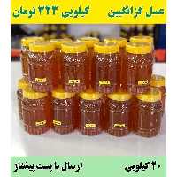 عسل گزانگبین عمده (20 کیلو در ظرف های یک کیلویی) کیلویی 323 ارسال با پست پیشتاز به سراسر کشور 