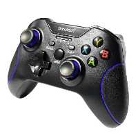 دسته بازی بی سیم تک شوکدار Panatech مدل 510 آبی