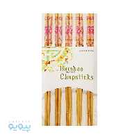 چوب غذا خوری چاپستیک طرح شکوفه صورتی