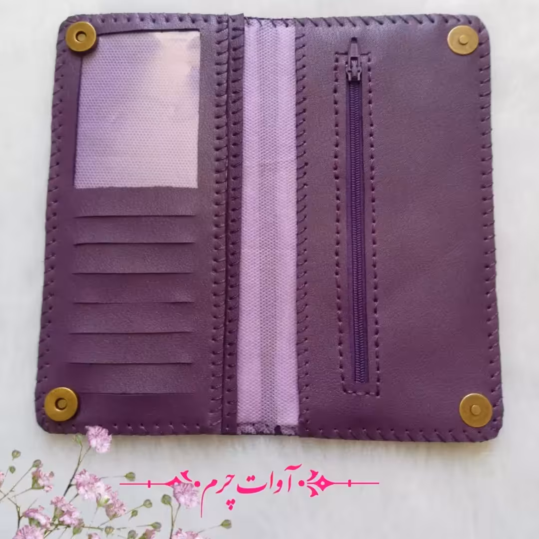 کیف پول زنانه دست دوز 