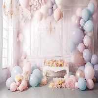 بک دراپ عکاسی تولد کودک | گرافیک با طعم تربچه