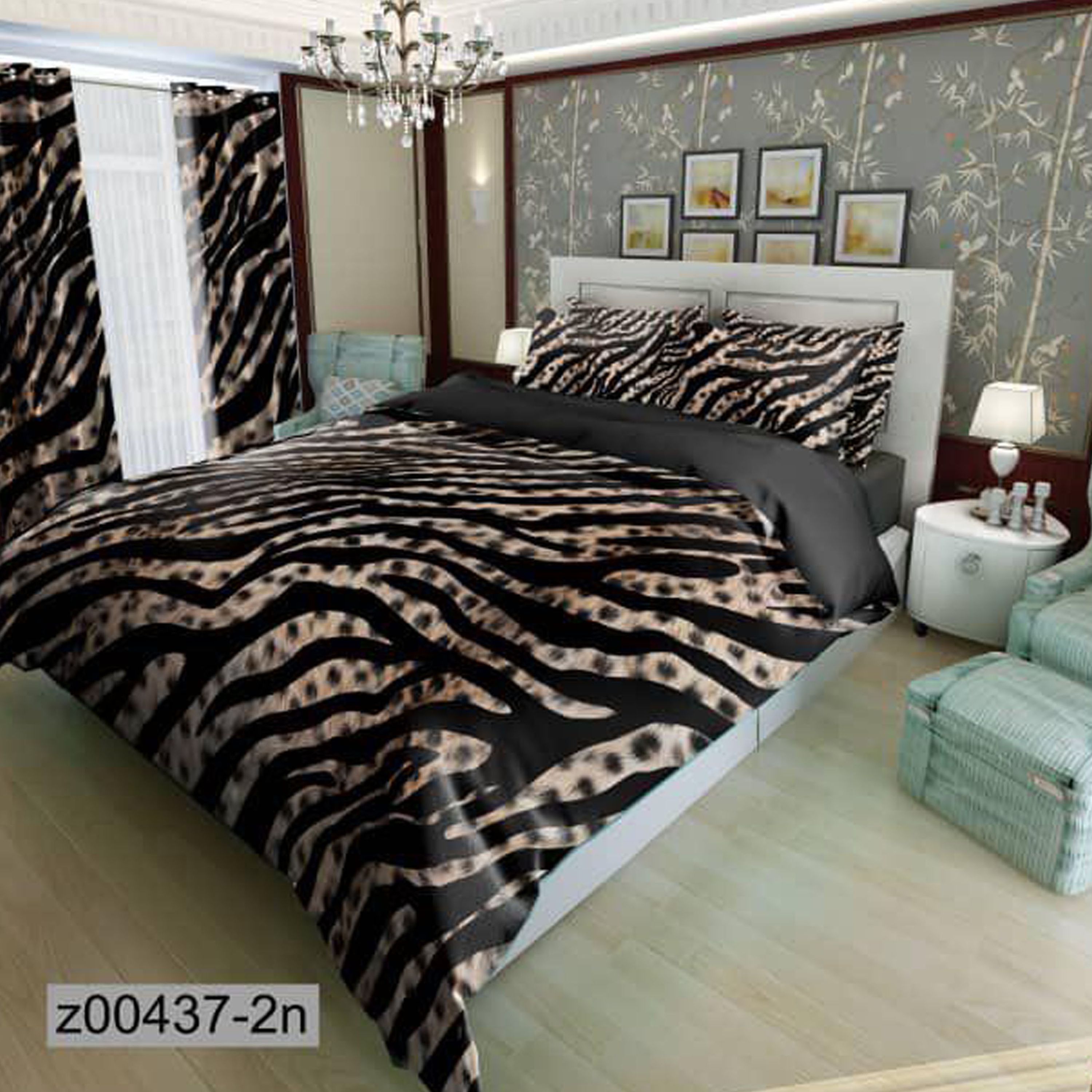 سرویس روتختی 2 نفره تنسل چاپی برندترک لند(Turk Land) z 437