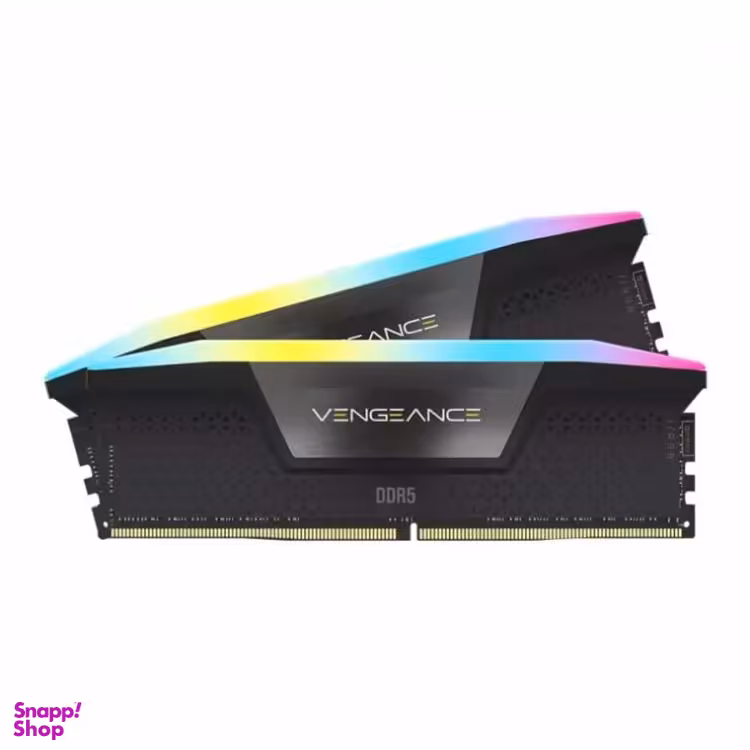 رم دسکتاپ DDR5 دو کاناله 6600 مگاهرتز CL32 کورسیر مدل VENGEANCE RGB ظرفیت 48 گیگابایت بسته 2 عددی