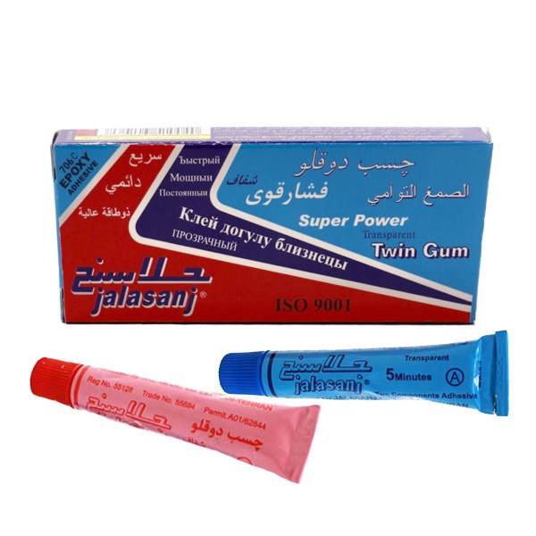 چسب دوقلو شفاف جلاسنج وزن 20 گرم