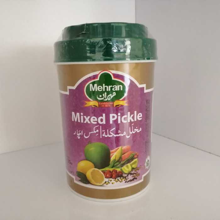 ترشی انبه مخلوط در روغن پاکستانی مهران 6 عدد 1000 گرمی