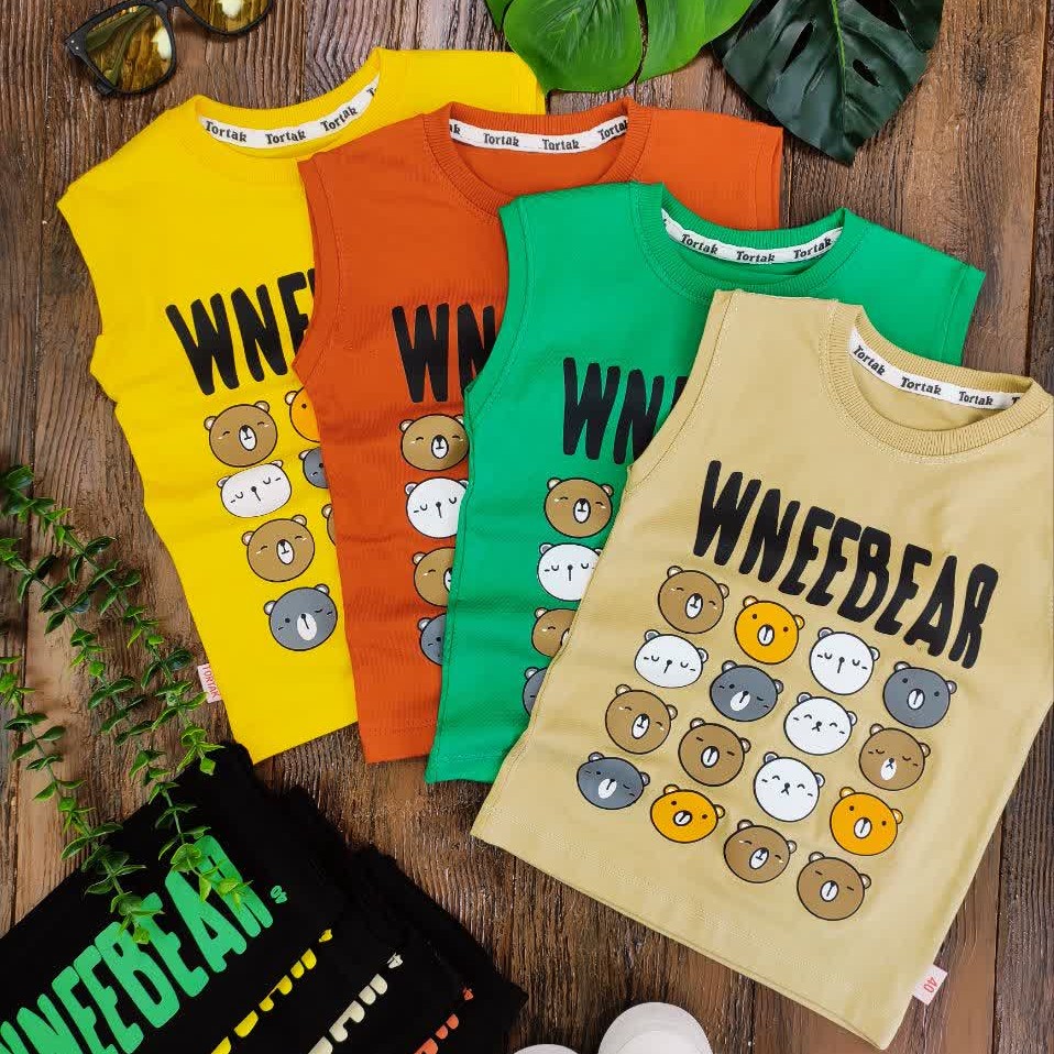 تاپ و شلوارک پسرانه خرس های رنگی