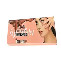 پک 12 عددی لاک ناخن لیان lian 
