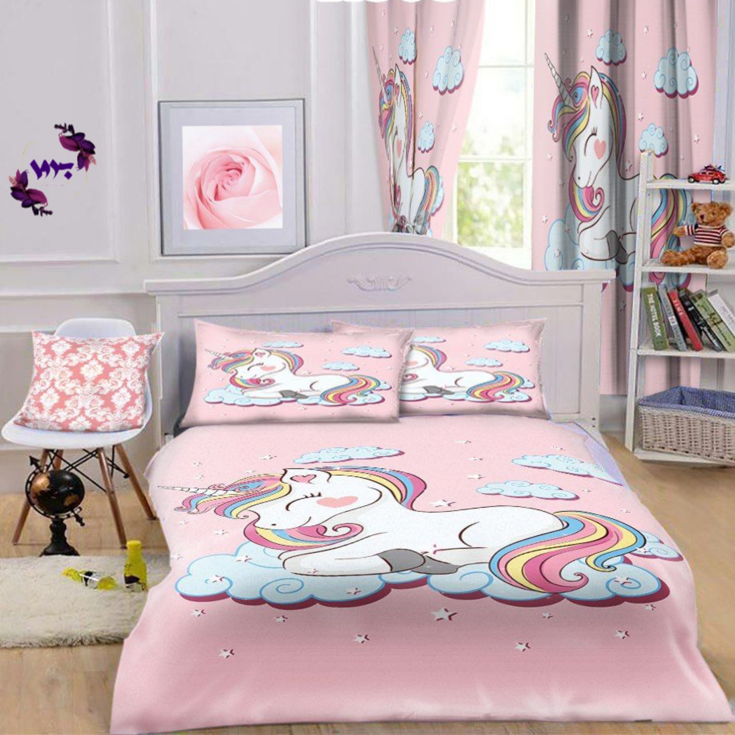 ست روتختی کودک طرح اسب تک شاخ بروا گالری با کیفیت و دوخت بسیار عالی