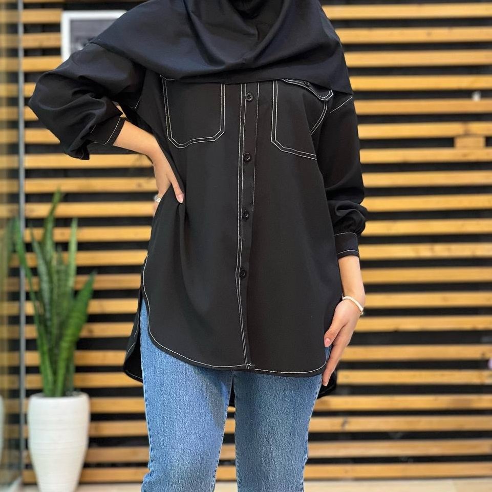مانتو جلو دکمه ژانت