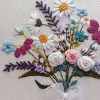 تابلو گلدوزی گل