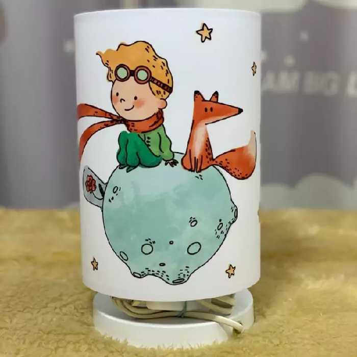 آباژور شیک پایه کوتاه طرح چاپی دارای طلق نسوز چاپی در طرح های متنوع دارای کیفیت بالا و تضمینی