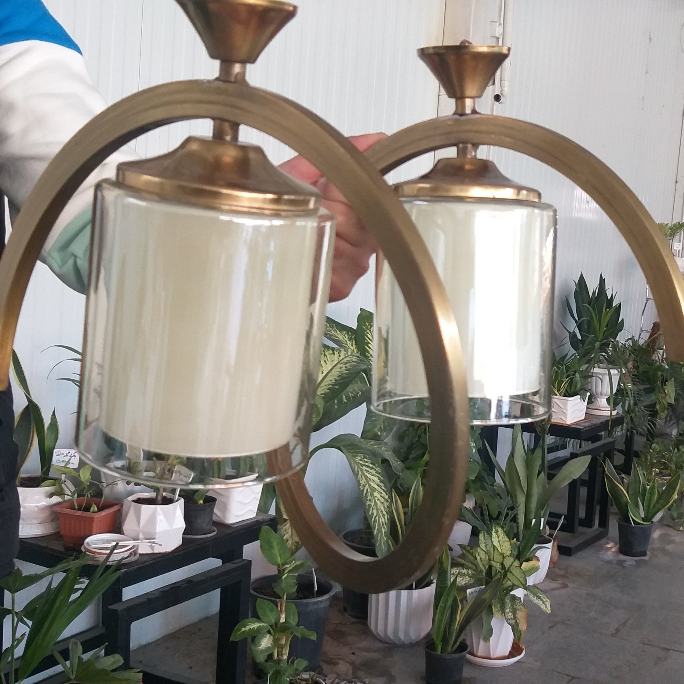 لوستر فنری دوشعله